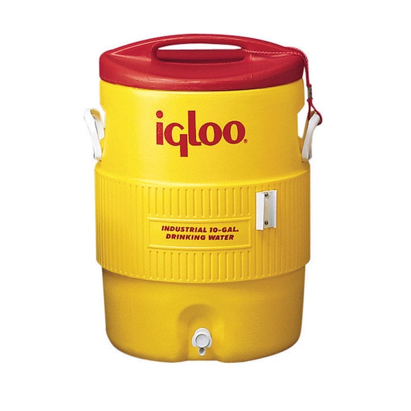 Igloo Industrial Red/Yellow 10 gal Water Cooler